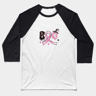 Boo Breast Cancer Halloween Baseball T-Shirt